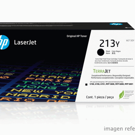 Toner HP W2130Y 213Y LaserJet 5800 Empresarial Negro 18,000 Paginas
