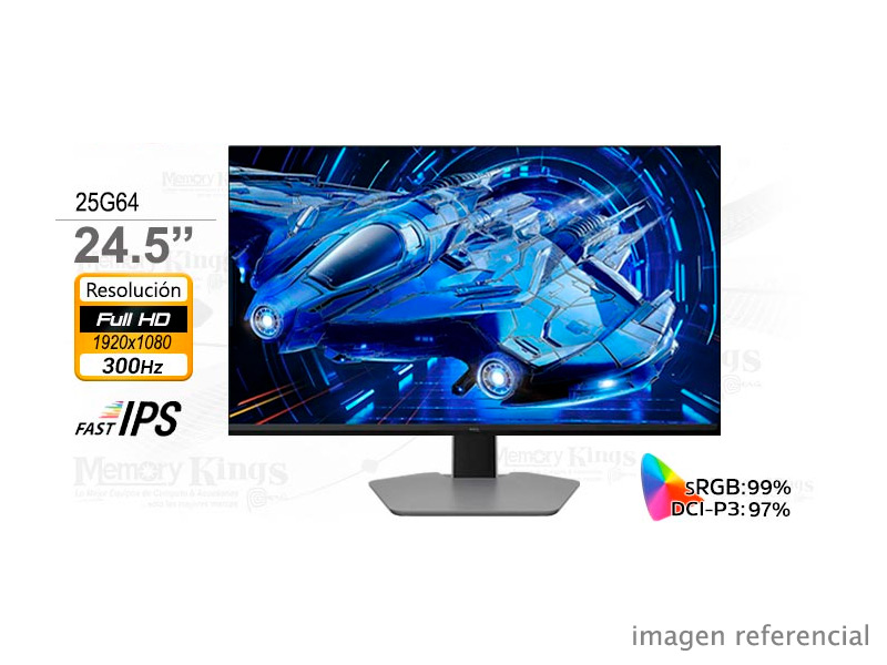 25G64 Monitor TCL 25G64 Gaming QD-Mini LED 25" FHD 300Hz HDR600 600 Nits