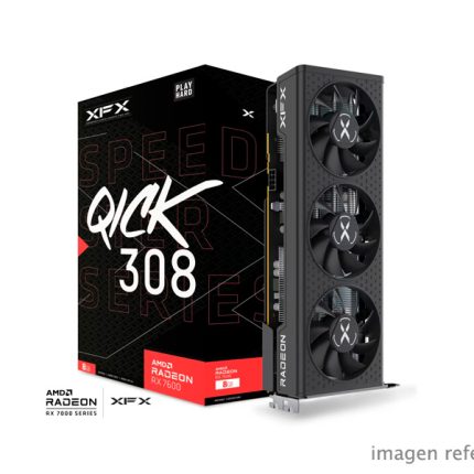 Tarjeta De Video Radeon XFX QICK 308 RX 7600 8GB Core Edition RX-76PQICKBY