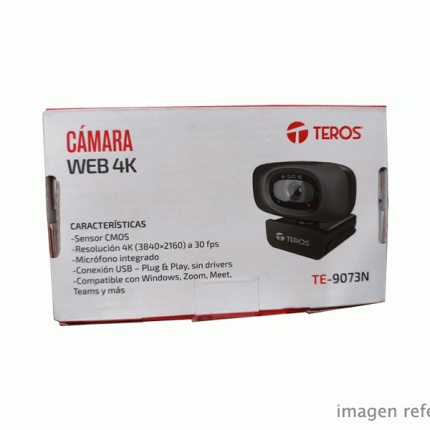 Camara Web Teros TE-9073N 4K USB 2.0 Con Microfono