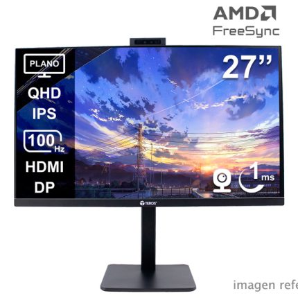 Monitor Plano Corporativo Teros TE-2715CS QHD IPS 100Hz Camara 5MP