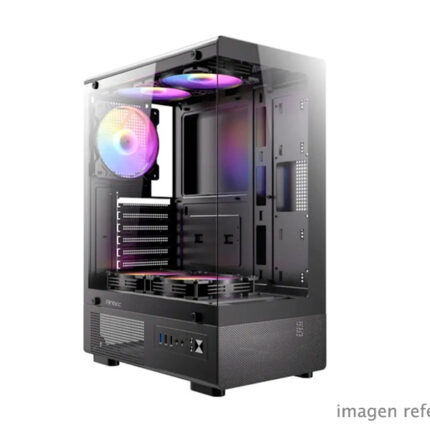 Case Antec VCX300 con Fuente 550W ATX Vidrio Templado ARGB 0-761345-10252-0