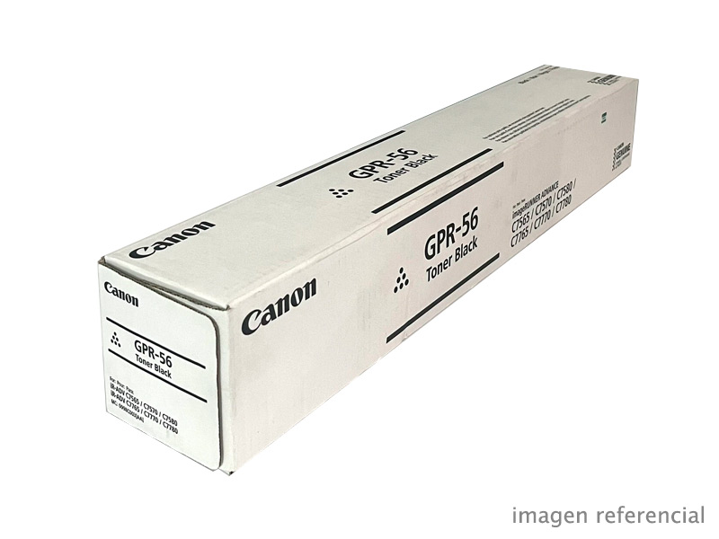 0998C003AA Toner Canon GPR-56 Negro imageRUNNER ADVANCE C7565i C7570i C7580i 82000 Paginas 0998C003AA