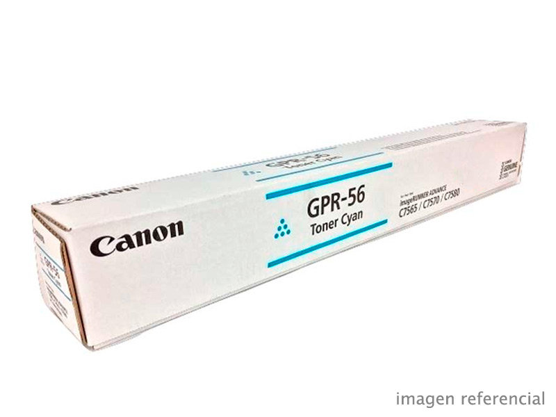 0999C003AA Toner Canon GPR-56 Cyan imageRUNNER ADVANCE C7565i C7570i C7580i 66500 Paginas 0999C003AA