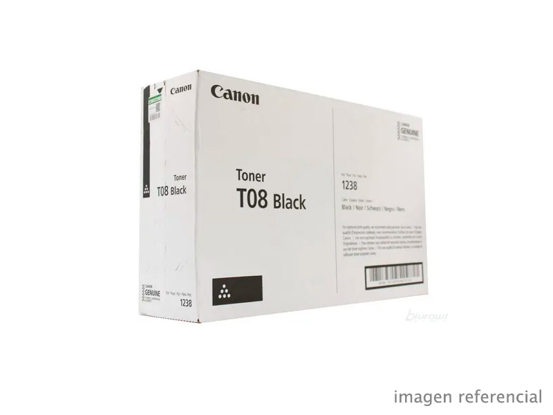 3010C005AA Toner Canon T08 Negro imageCLASS X LBP1238 MF1238 11000 Paginas 3010C005AA