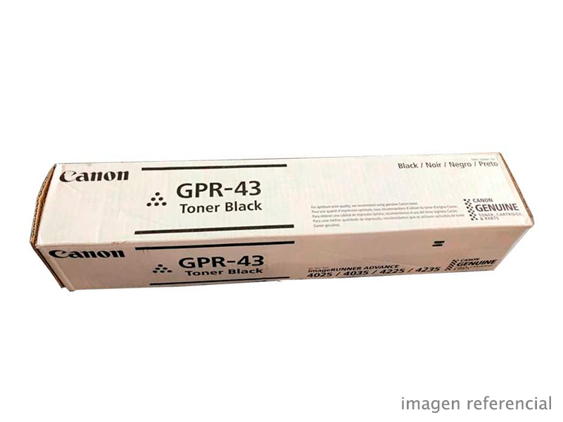 4792B003AA Toner Canon GPR-43 Negro imageRUNNER ADVANCE 4035 4025 4235 4225 32200 Paginas 4792B003AA