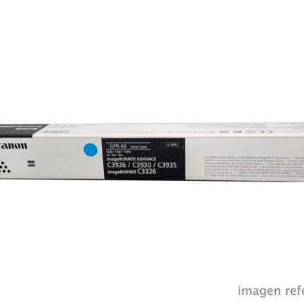 Toner Canon GPR-66 Cyan imageRUNNER ADVANCE DX C3926i C3930i C3935i 25500 Paginas 5754C003AA