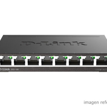 Switch D-Link DGS-108 8 Puertos Gigabit 10/100/1000 Mbps No Gestionable