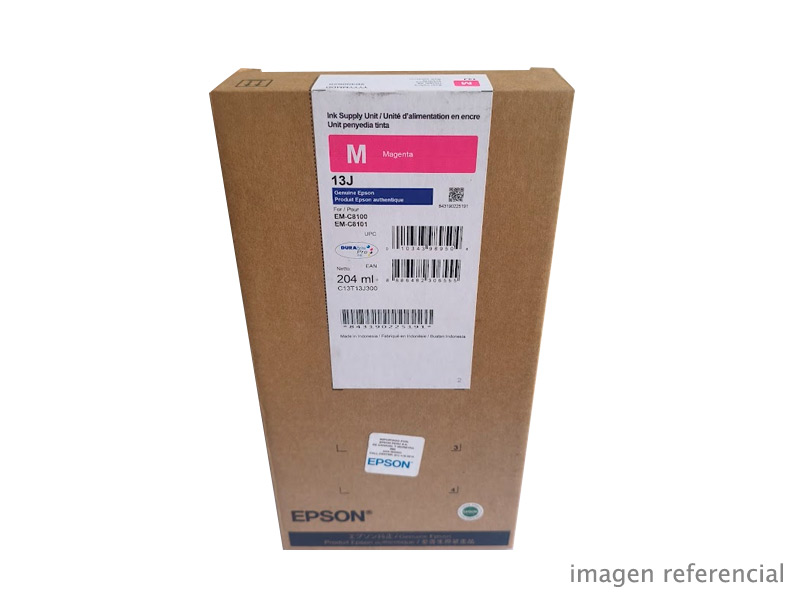 T13J300 Tinta Epson T13J300 Magenta WorkForce Pro EM-C8100 A3 204ml
