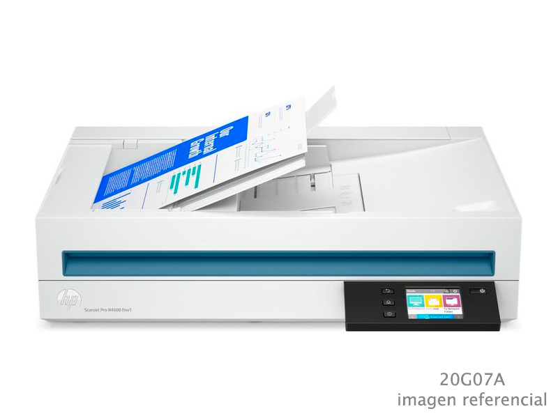 20G07A Scanner HP ScanJet Pro N4600 fnw1 Red WiFi USB ADF 40 ppm 80 ipm 20G07A