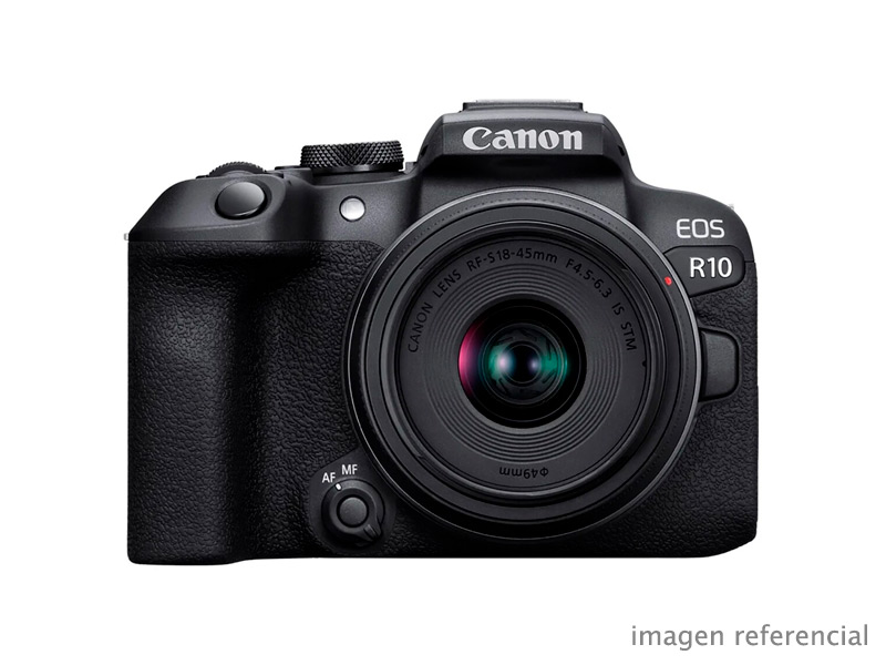 5331C009AA Camara Mirrorless Canon EOS R10 RF-S 18-45mm IS STM 24.2MP 4K APS-C 5331C009AA