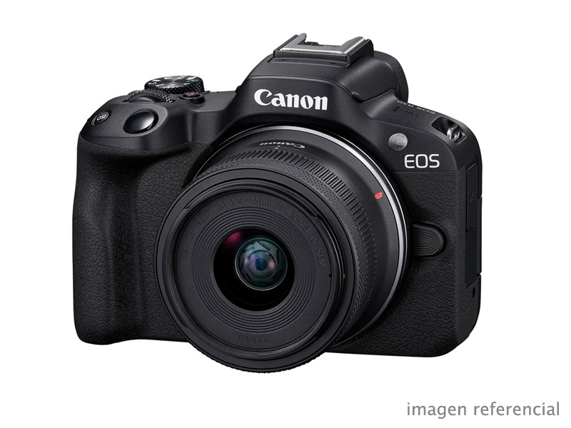 5811C012AA Camara Mirrorless Canon EOS R50 RF-S 18-45mm IS STM 24.2MP 4K CMOS APS-C 5811C012AA