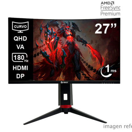 Monitor Gaming Curvo Teros TE-2767G 27" QHD VA 180Hz 1ms HDMI DisplayPort