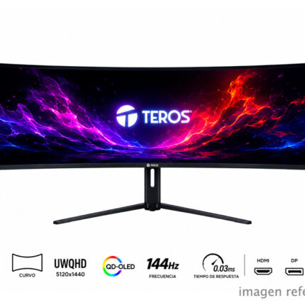 Monitor Gaming Curvo Teros TE-4921G 49" DQHD QD-OLED 144Hz 0.03ms HDMI DisplayPort