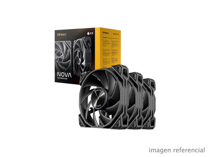 0-761345-40051-0 Ventiladores Antec Nova 120 3PK negro 3200 RPM 0-761345-40051-0