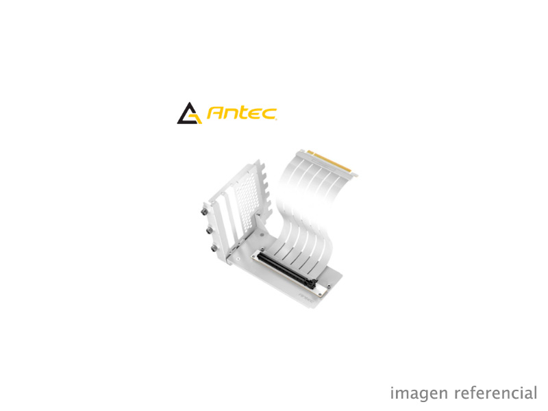 0-761345-77714-8 GPU Riser Antec Cable Kit PCIe 4.0 blanco AT-RCVB-W200-PCIE4