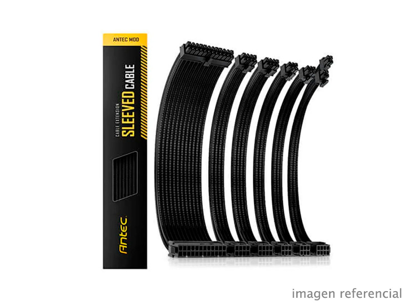 0-761345-99942-7 Cable Antec PSU Extension Kit Black 300 mm 0-761345-99942-7