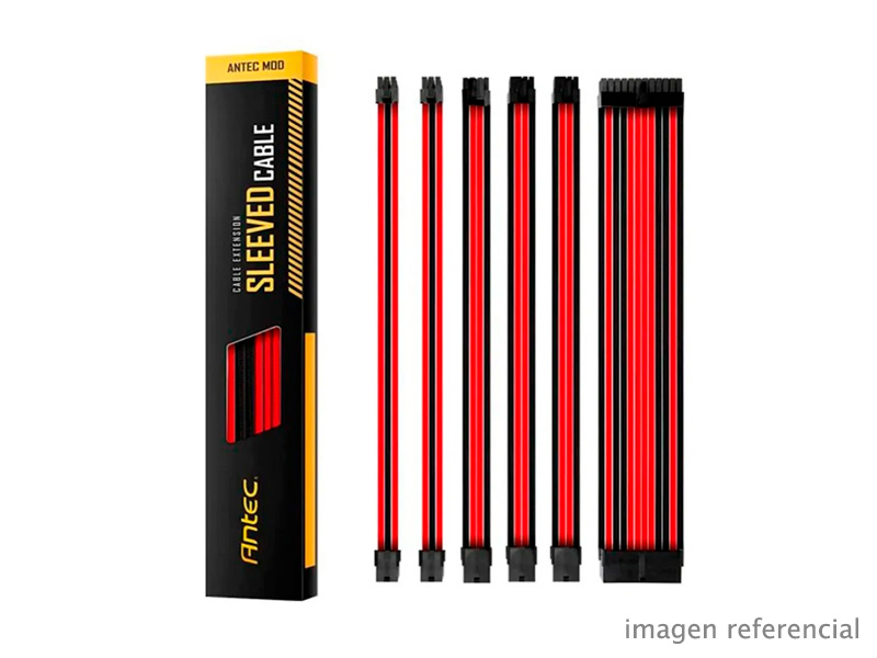 0-761345-99943-4 Cable Antec PSU Extension Kit Black Red 300 mm 0-761345-99943-4
