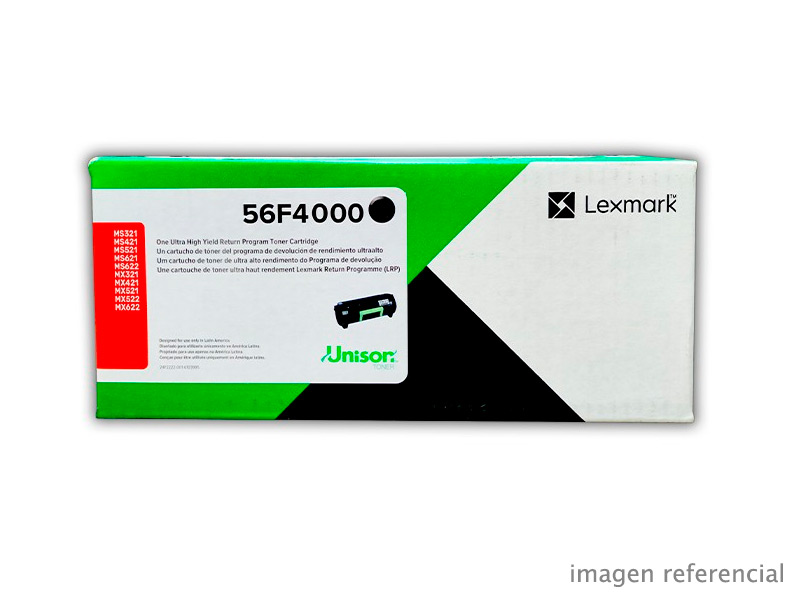 56F4000 Toner Lexmark 56F4000 negro 6000 páginas