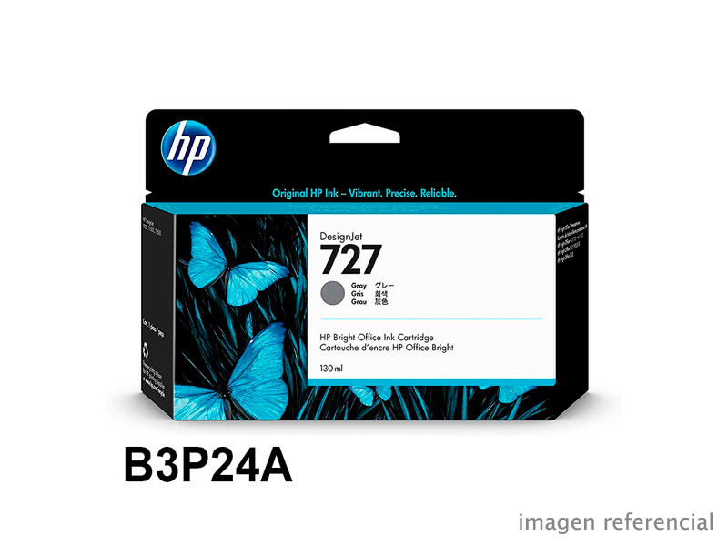 B3P24A Tinta HP 727 B3P24A gris 130 ml