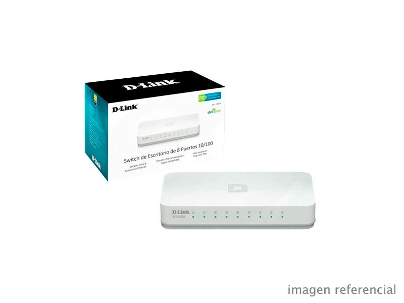 DES-1008A Switch D-Link DES-1008A 8 puertos 10/100 Mbps