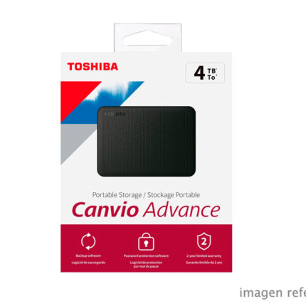 Disco duro externo Toshiba Canvio Advance V10 4TB negro HDTCA40XK3CA