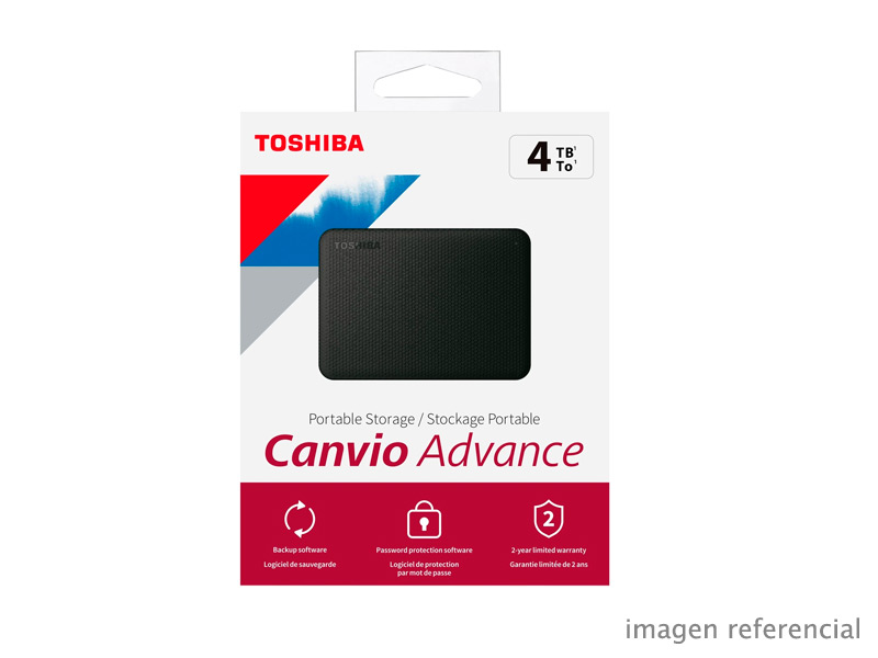 HDTCA40XK3CA Disco duro externo Toshiba Canvio Advance V10 4TB negro HDTCA40XK3CA