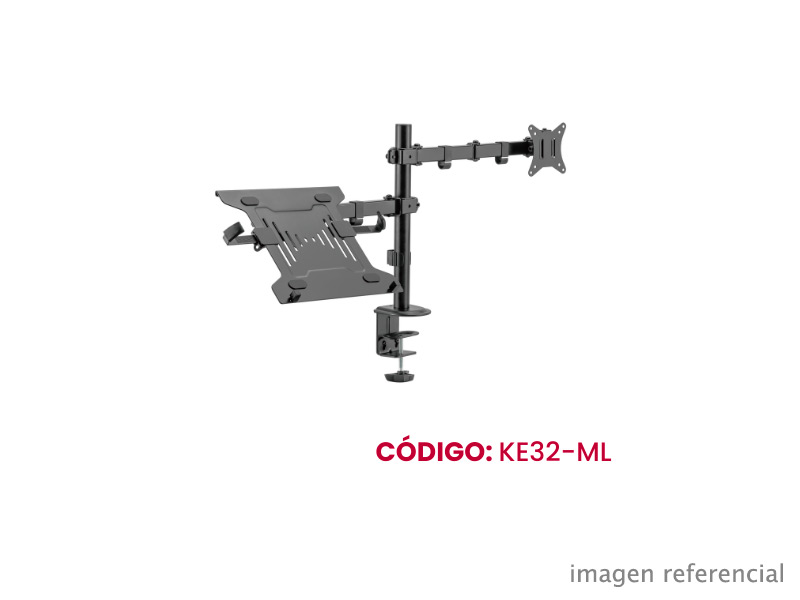 KE32-ML Rack de escritorio articulado Koreano KE32-ML para monitor y laptop