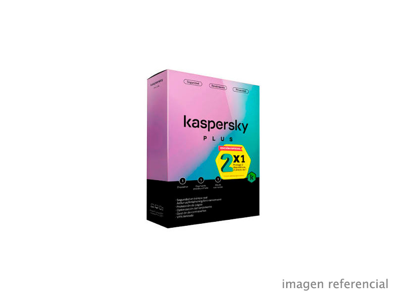 KL1042D5AFS Kaspersky Plus 1 PC 2x1 1 año KL1042D5AFS