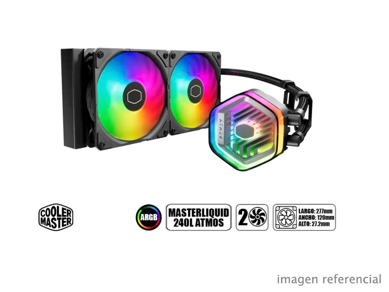 MLX-D24M-A25PZ-R1 Refrigeración líquida Cooler Master MasterLiquid 240 Atmos ARGB MLX-D24M-A25PZ-R1