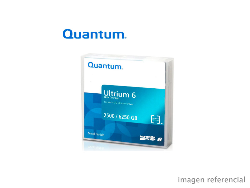 MR-L6MQN-BL Cinta de datos Quantum LTO Ultrium 6 2.5TB 6.25TB etiquetada MR-L6MQN-BL