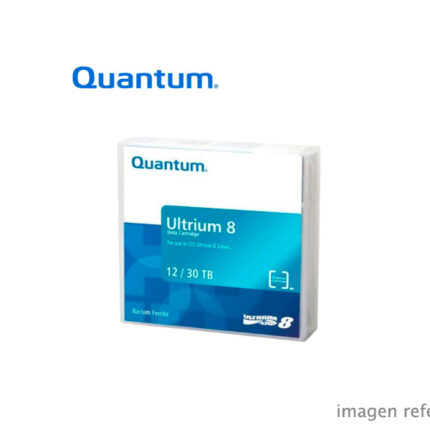Data Tape Quantum Ultrium 8 12TB 30TB MR-L8MQN-BC etiquetado