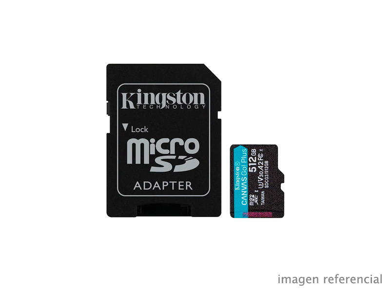 SDCG4-512GB Tarjeta de memoria Kingston Micro SD Canvas Go! Plus 512GB SDCG4/512GB