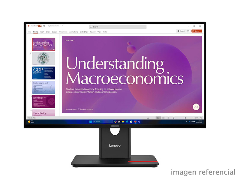 64B9GAR1LA Monitor Lenovo ThinkVision T24D-40 23.8 pulgadas IPS Full HD 64B9GAR1LA