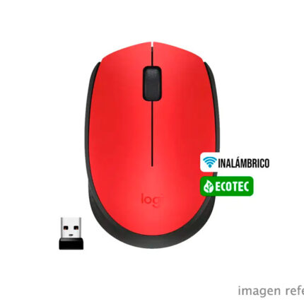 Mouse Óptico Inalámbrico Logitech M170 910-004941 Rojo