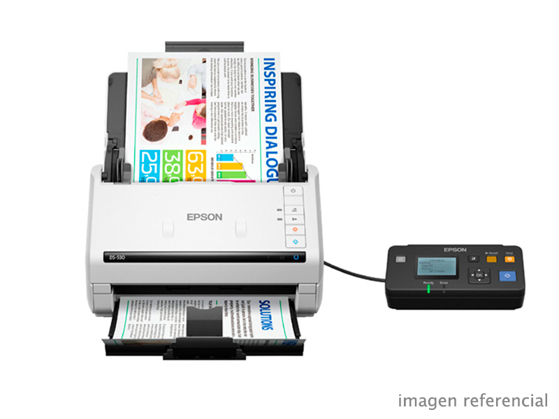 B11B286201 Escáner Epson WorkForce DS-530X Dúplex 45 ppm 90 ipm ADF 100 Hojas