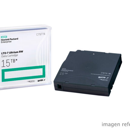 Cartucho de datos HPE LTO-7 C7977A 6.25TB 15TB regrabable