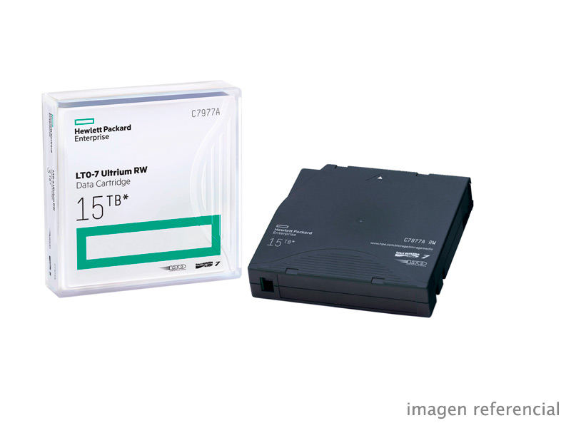C7977A Cartucho de datos HPE LTO-7 C7977A 6.25TB 15TB regrabable