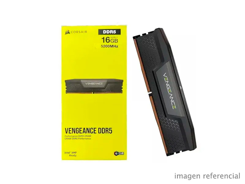 CMK16GX5M1B5200C40 Memoria RAM Corsair Vengeance 16GB DDR5 5200MHz CMK16GX5M1B5200C40