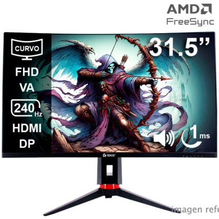Monitor curvo gamer TEROS TE-3219G 31.5 pulgadas Full HD VA 240 Hz 1 ms FVCTE3219G