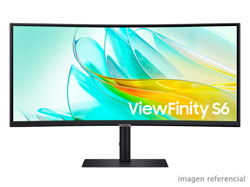 LS34C650UALXPE Monitor Curvo Samsung ViewFinity S6 S65UC 34" Ultra WQHD 100Hz VA HDR10 HDMI DisplayPort USB-C 90W LS34C650UALXPE