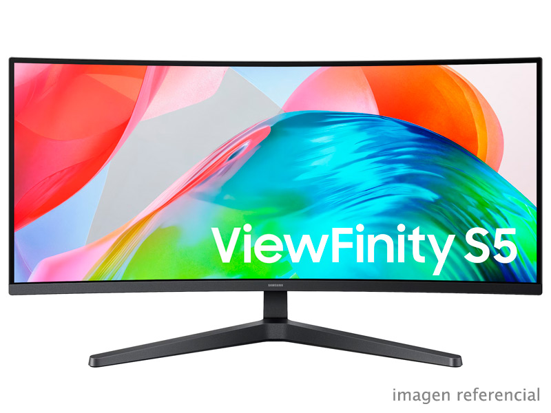 LS34H550GANXZA Monitor Samsung ViewFinity S5 S55GH 34" Ultra WQHD Curvo VA 120Hz HDMI DisplayPort LS34H550GANXZA