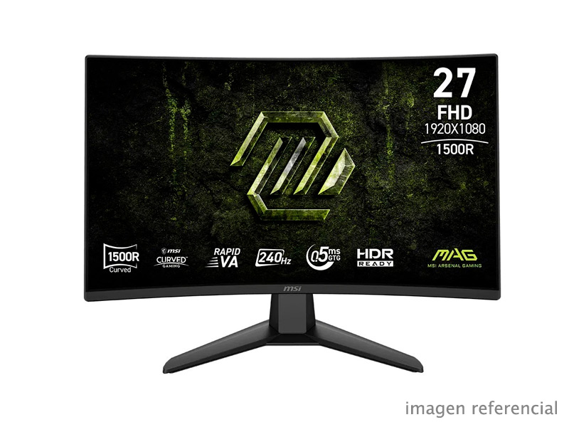 MAG-274CF-X24 Monitor curvo gamer MSI MAG 274CF X24 27 pulgadas Full HD 240 Hz 0.5 ms