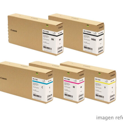 Tinta Canon PFI-710 TX-3200 TX-4200 700 ml Negro, Negro Mate, Cian, Magenta y Amarillo