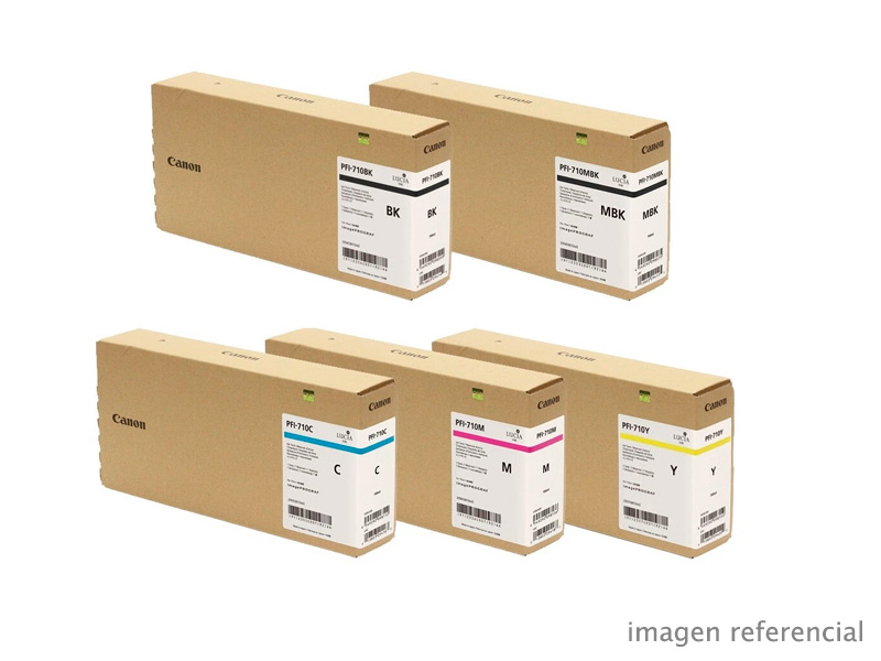 PFI-710 Tinta Canon PFI-710 TX-3200 TX-4200 700 ml Negro, Negro Mate, Cian, Magenta y Amarillo