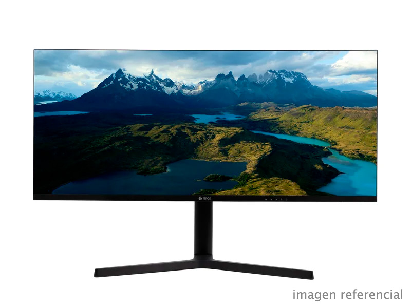 SAPTE3413S Monitor plano TEROS TE-3413S de 34 pulgadas WQHD VA, 100 Hz, 1 ms, HDMI, DisplayPort y salida de audio