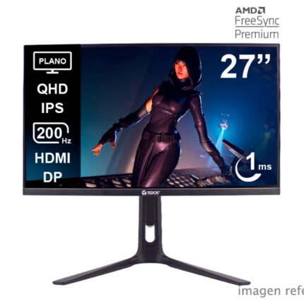 Monitor plano gaming TEROS TE-2754G 27 pulgadas QHD IPS 200 Hz 1 ms TE2754G
