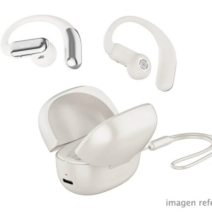 Audífonos inalámbricos Auracity TEROS TE-80714CR Bluetooth 5.4 ENC USB Tipo C color crema