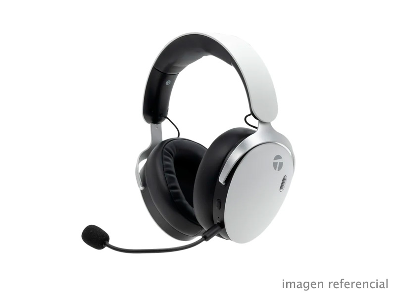 TE80720WBK Audífono inalámbrico gamer TEROS TE-80720WBK Bluetooth 5.4 USB Tipo C blanco y negro