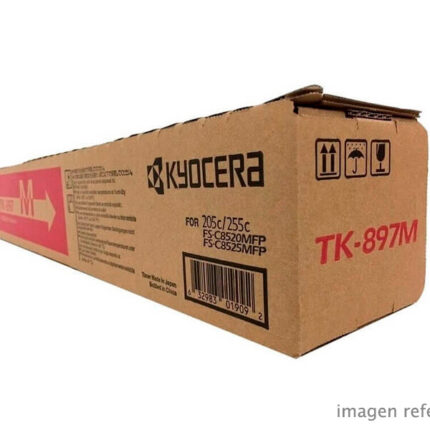 Toner Kyocera TK-897M Magenta TASKalfa 205C 255C FS-C8520MFP FS-C8525MFP 6,000 páginas